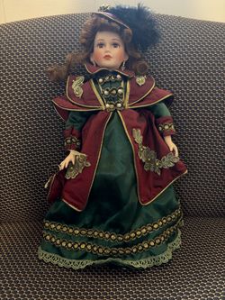 Porcelain Collector Doll Victorian Dress
