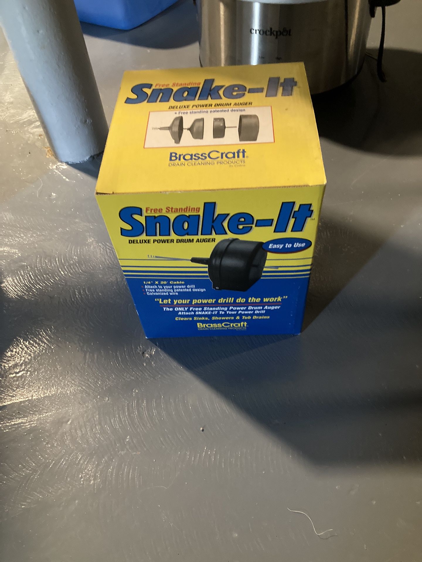 Snake it brass Croft power drainer