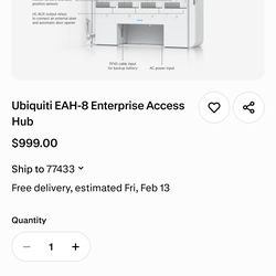 Ubiquiti Enterprise EAH-8 Access Hub