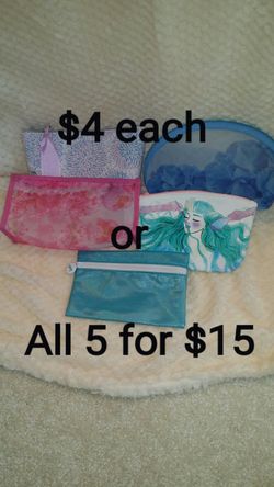 NEW Ipsy, EcoTools, Ulta Pouches Makeup Cosmetics Bags - $4 each or $15 for all 5 - PARMA PICKUP