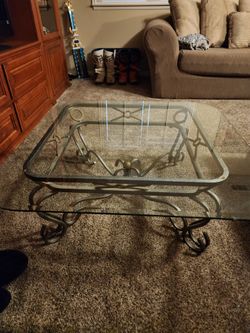 Glass Square Coffee Table