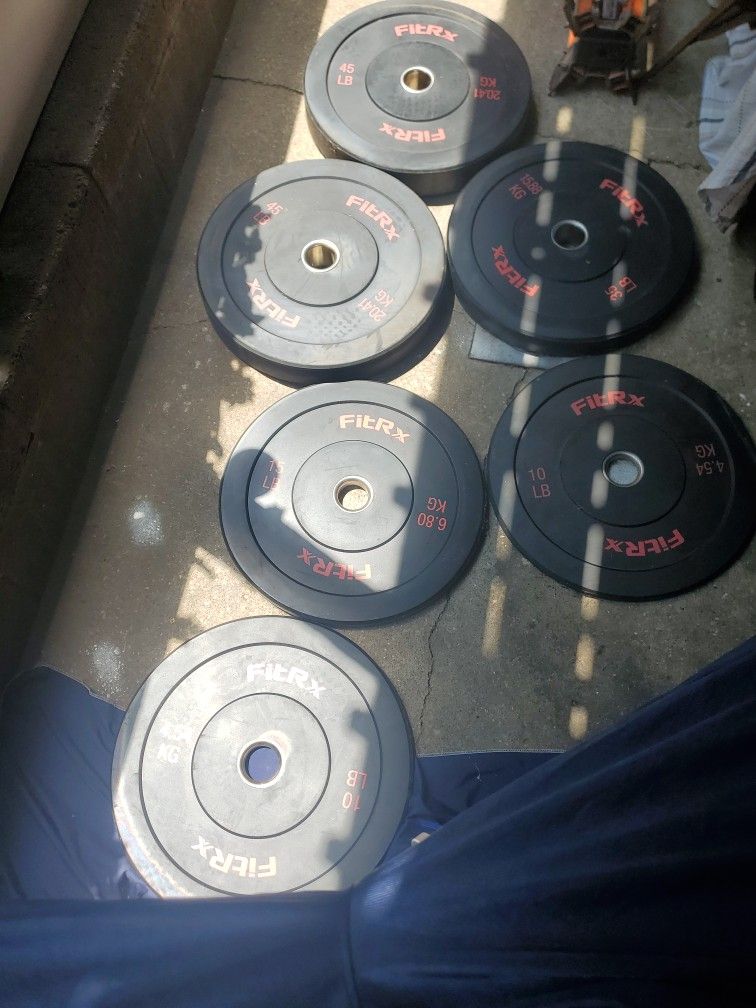 Fit Rx Bumper Plate Set 160lbs