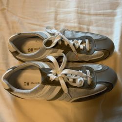 Hugo Boss Casual Sneakers Gray White Leather Lace-Up