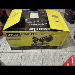 RYOBI ONE+ HP 18V Brushless Cordless 10 in. Sliding Compound Miter Saw Kit