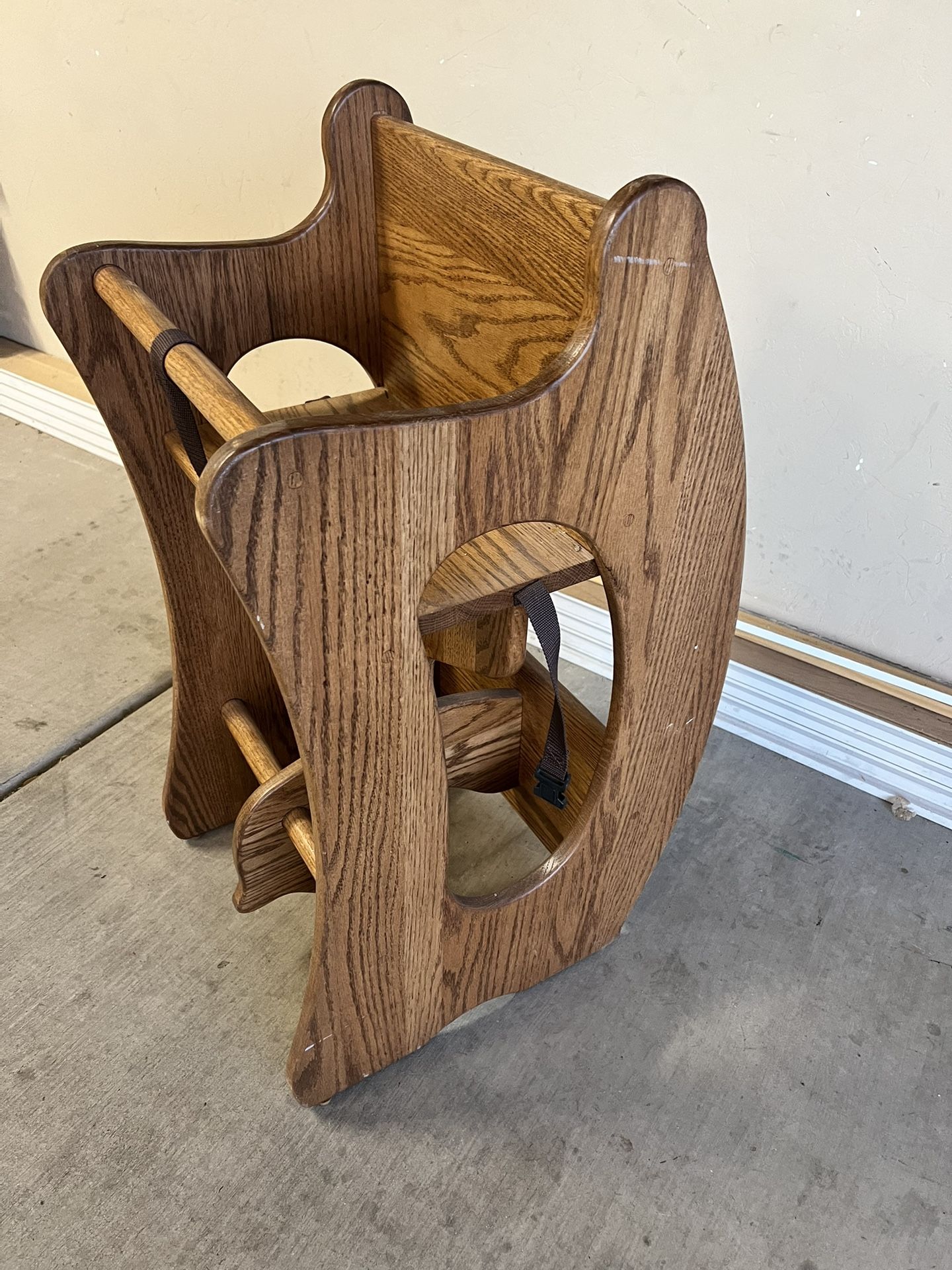 High Chair, Desk, & Rocking Horse Amish Hand Made 3-in-1