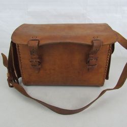 Vintage Genuine Cowhide Leather Camera? Shoulder Bag
