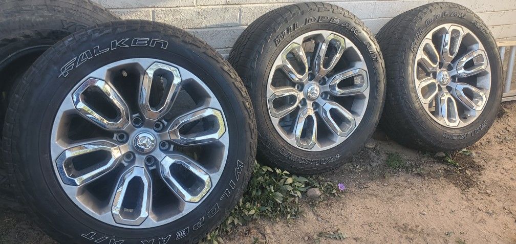 20 INCH 6 LUG WHEELS 4 TOTAL.