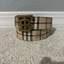 Burberry Designer Belt - Reversible 