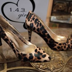 Leopard Heel Size 7.5