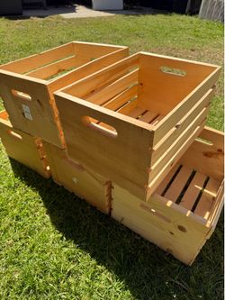 Wooden Crates 18 in x 12.5 in x 9.5 in