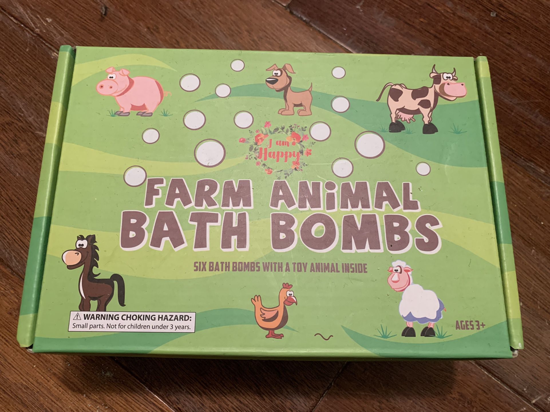 Kids Bath Bombs with Surprise Inside: Farm Animal Toys. 6 XL Bath Fizzies. Great Brithday or Christmas Bath Bombs Gift Set for Boys and Girls. Learnin