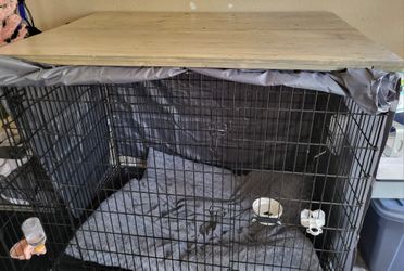 Rustic Dog Crate Cover Topper Furniture
