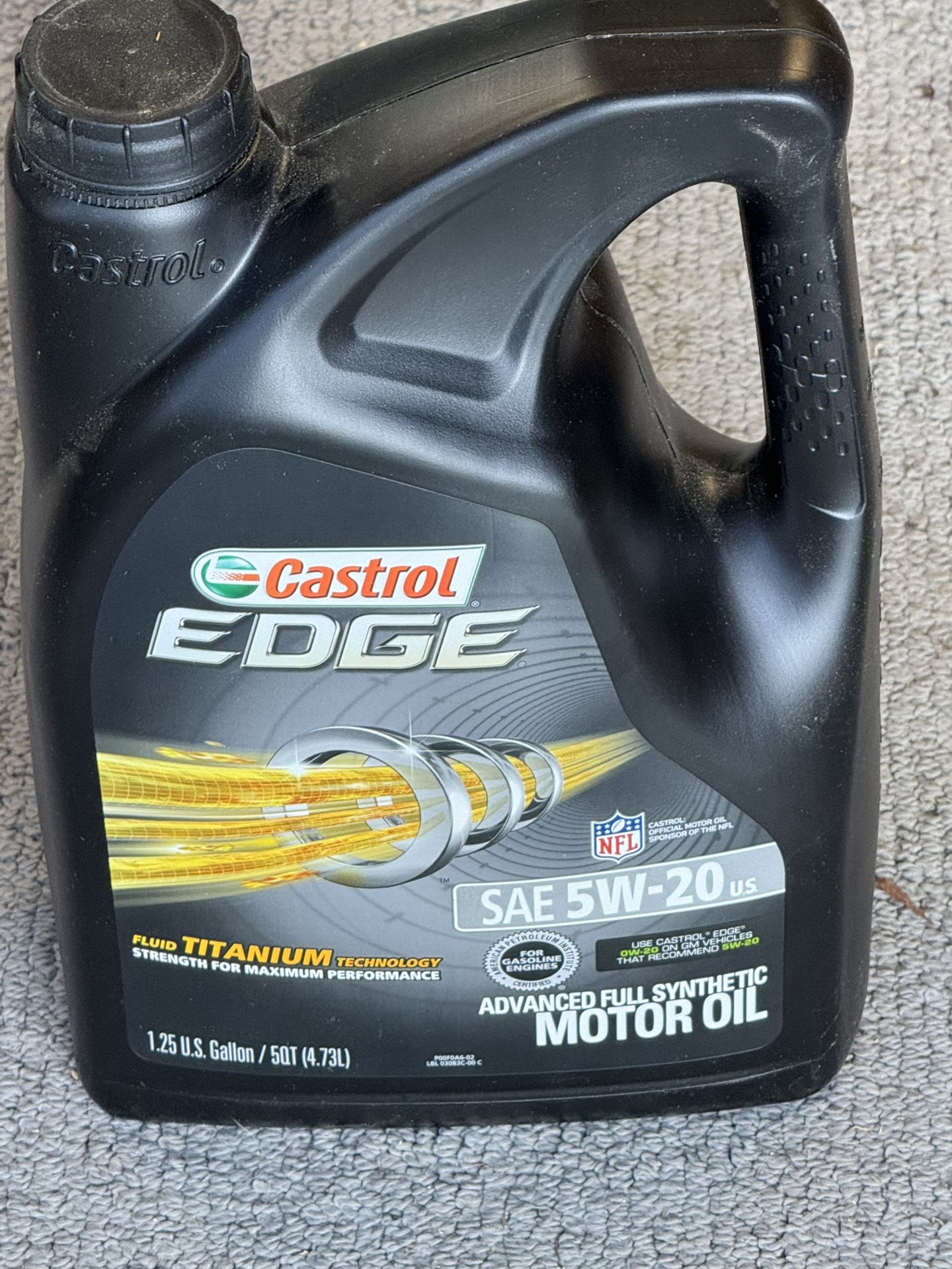 Castrol Edge SAE 5W-20 Full Synthetic Motor Oil