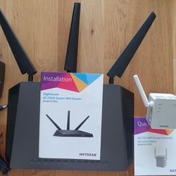 Netgear Wireless Router And Range Extender Package