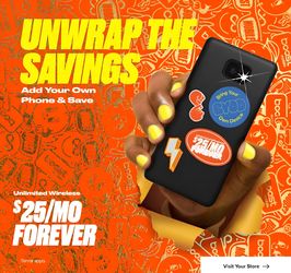 SAVINGS 🧡 Bring your own phone!