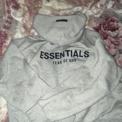 grey essentials hoodie