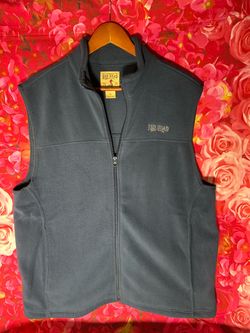 Navy Blue Vest- Red Head