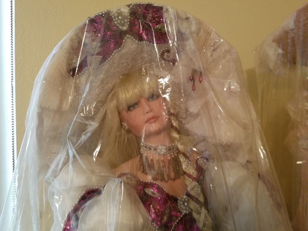 45 inch porcelain dolls Victorian for doll collectors