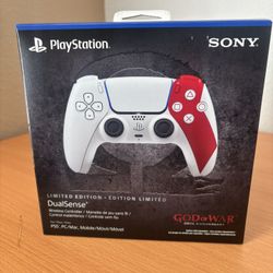 Playstation Five God Of War Remote 20Th Edition New!