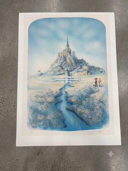 Signed Limited Edition Jean-Pierre Raflewski Lithograph – "Mont St. Michel"