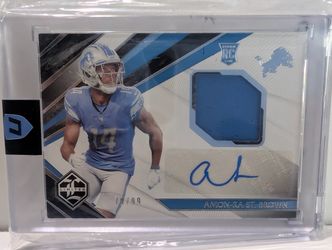 2021 Limited Amon-Ra St Brown RC Patch Auto /99 Lions Rookie