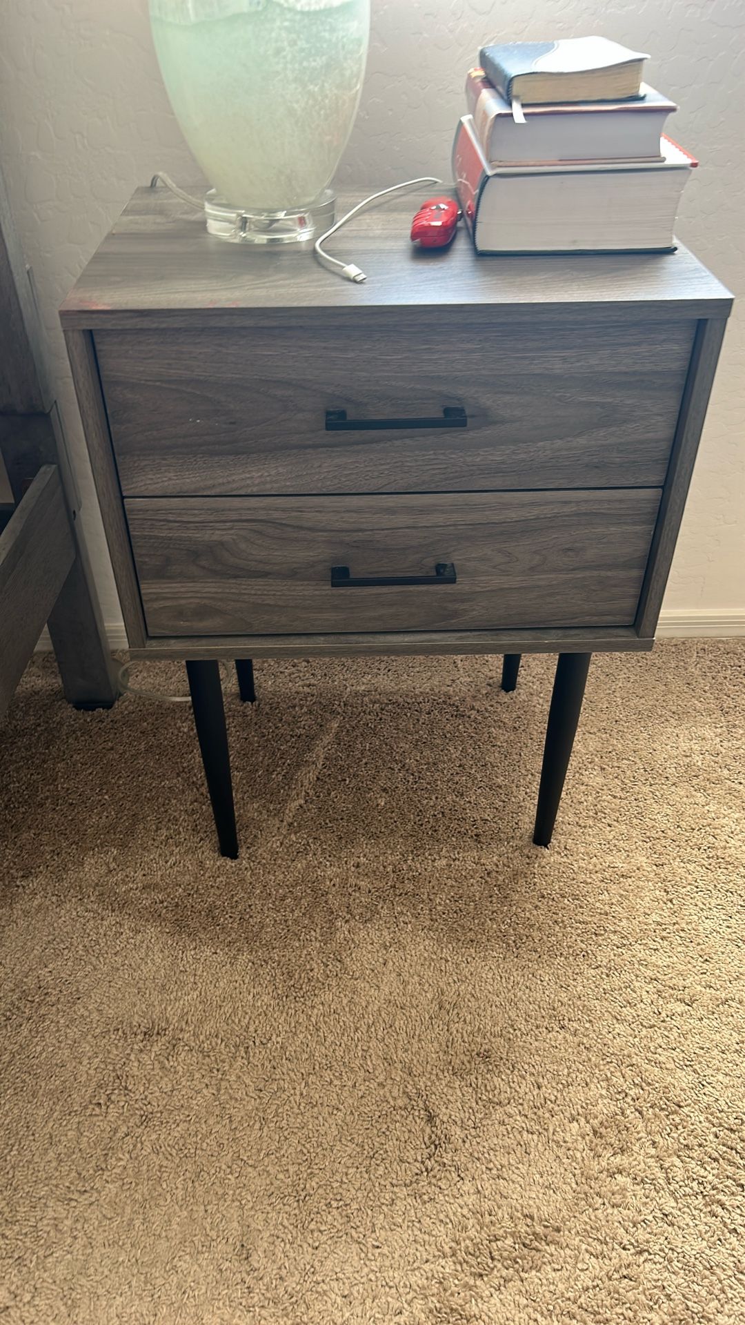 Bedroom End Tables (2) With 2 Drawers