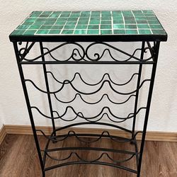 Side Table- Wine Rack 26” H x 16” W x 9” D