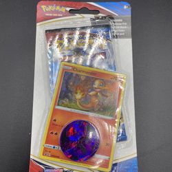 New Pokemon Battle Styles Charmander Holo Swirl Sealed Coin Blister Booster Pack