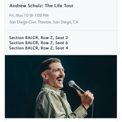 3 Andrew Shultz San Diego Ticket