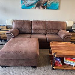 Ashley Furniture Couch and Ottoman