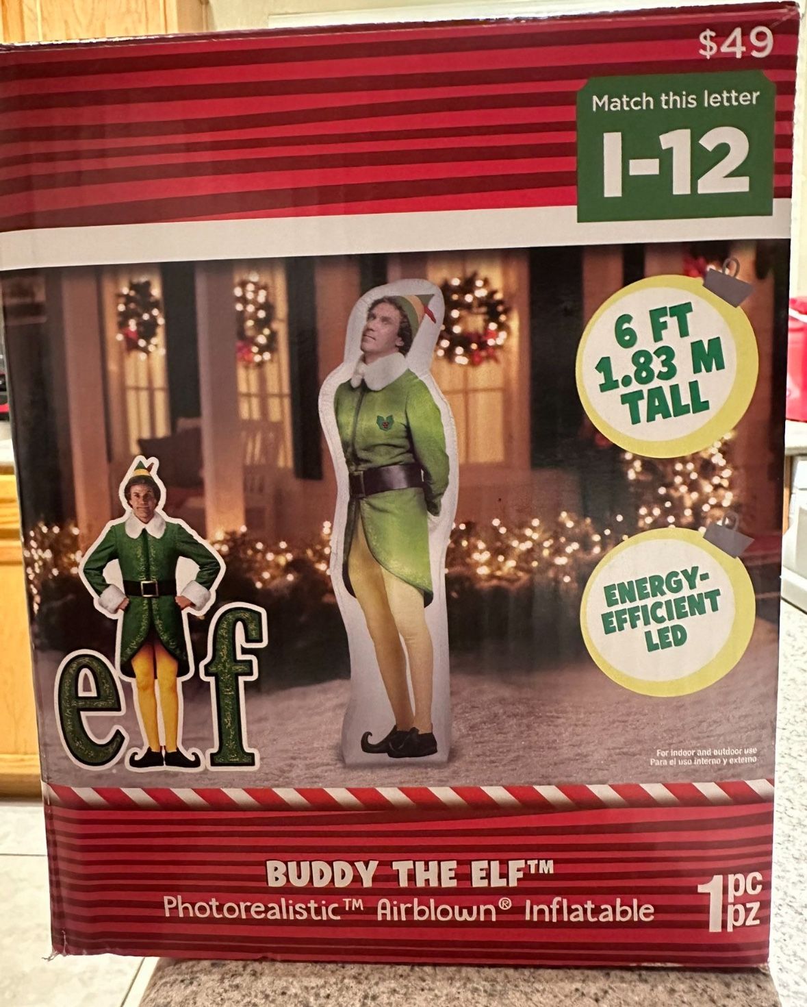 🎄 6 ft Buddy the Elf™ Inflatable 🎄