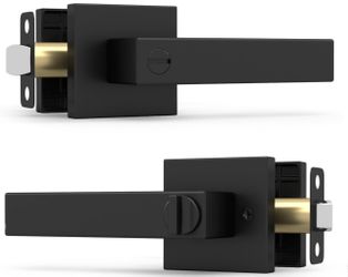 1 Pack Reversible Interior Black Door Handle,