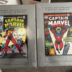 MARVEL MasterWorks Captain Marvel Hardcover Books - SEALED! *Prices Vary*