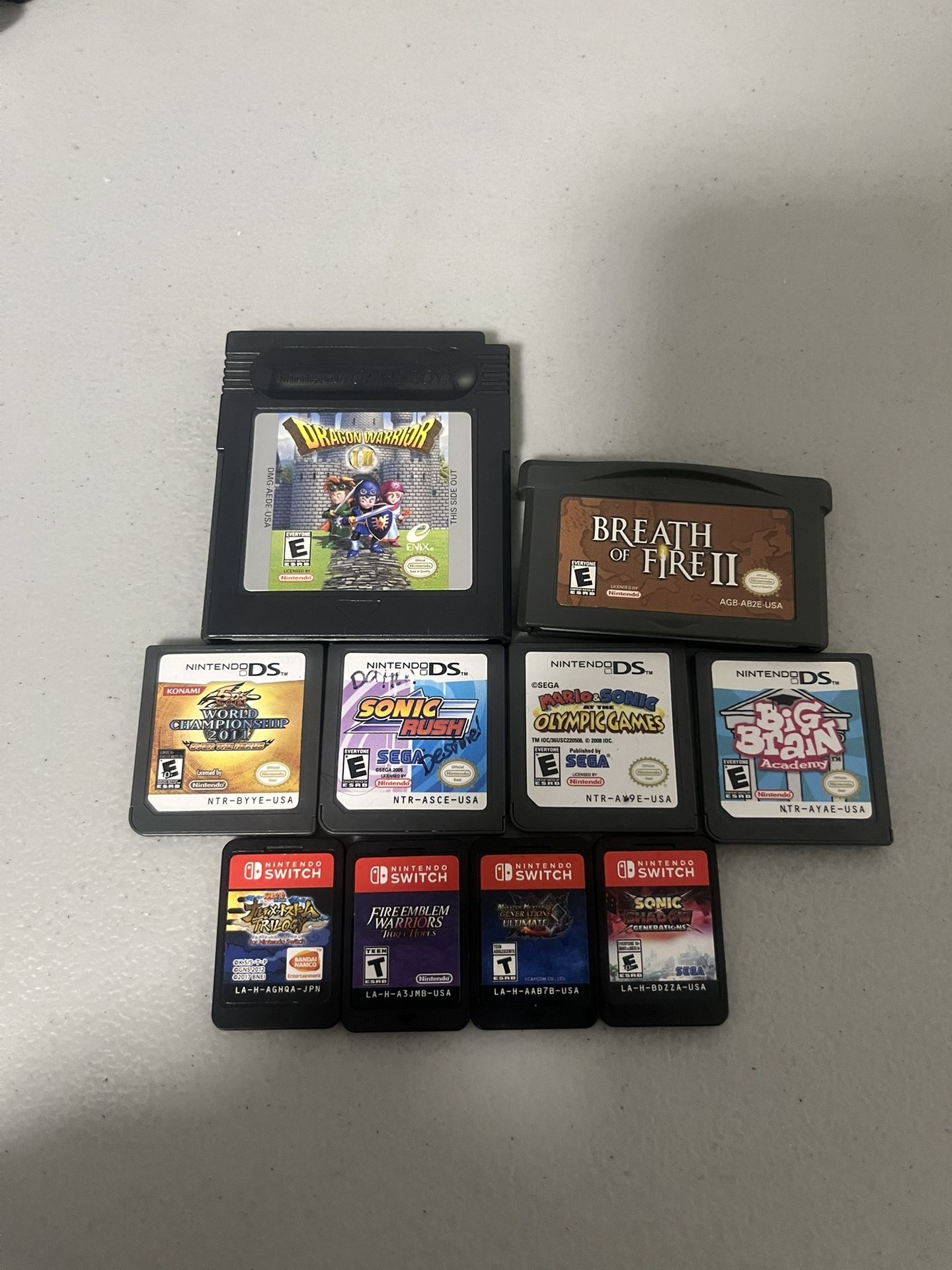 Loose Nintendo Games 