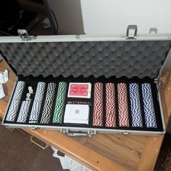 Complete poker Chip cards dice set