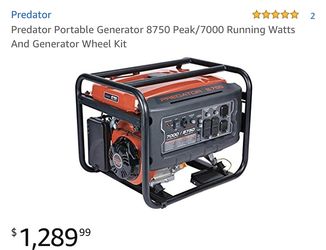Predator Portable Generator 8750 Peak