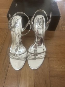 Rhinestone T Strap Sandals