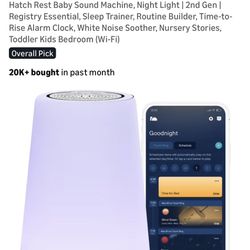 Hatch Rest Baby Sound Machine & Night Light (2nd Gen, Wi-Fi)
