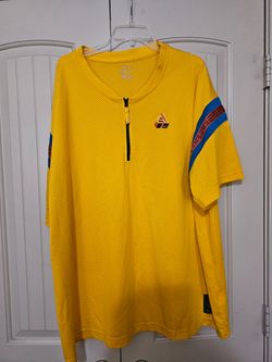 Nike Giannis Yellow Mesh Quarter-Zip Jersey