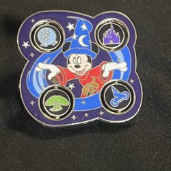 Disney Sorcerer Mickey Park Icons Spinner Pin
