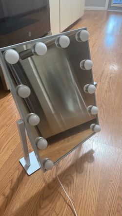 Mirror with different lighting levels