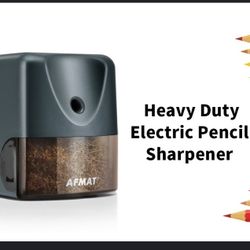 Electric Pencil Sharpener Heavy Duty, AFMAT Pencil Sharpener for Classroom, Auto