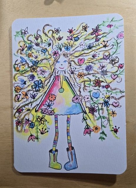 Blank Card, Print Of Original Watercolor