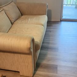 Beige Couch/ Sofa