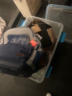Free plastic container with stuff inside