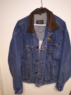 Jean jacket size Large custom jean jacket size l