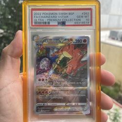Charizard Vstar psa 10 Black Star Promo
