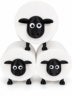 3D Printed Sheep Toilet Paper Holder