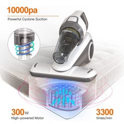 Dibea Bed Vacuum Cleaner with 10Kpa Powerful Suction
