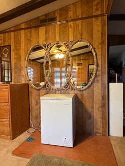 Vintage Bassett triple oval mirror 1960-70’s